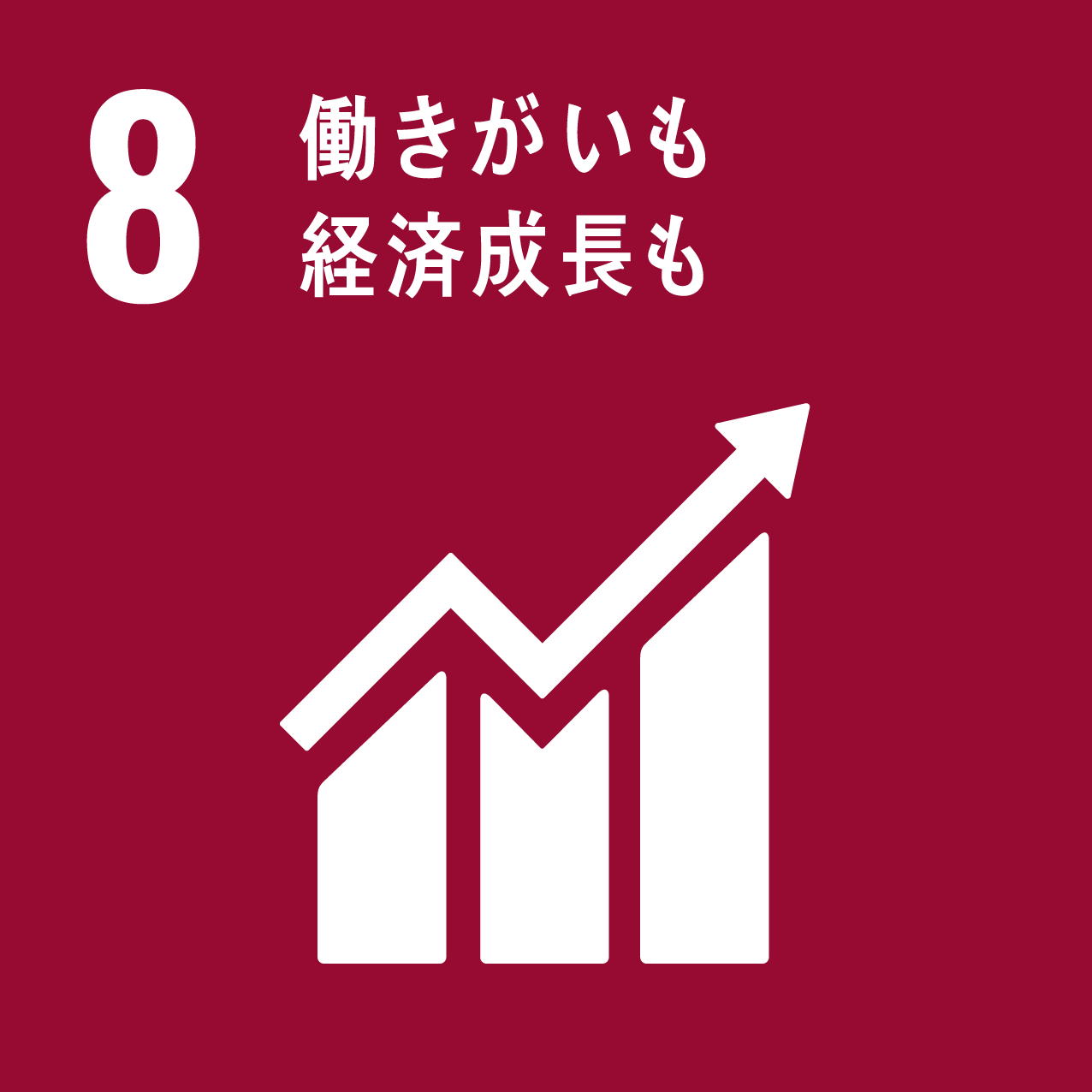 8．働きがいも 経済成長も